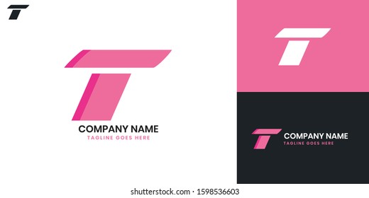 Logo Letter T - All elements on this template are editable with vector software.