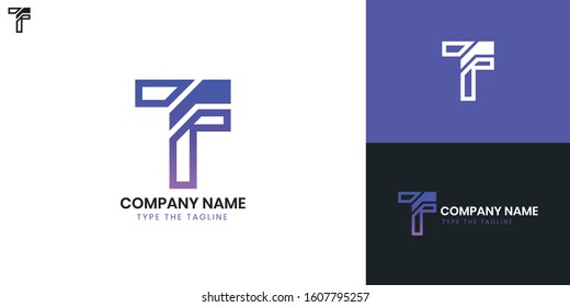 Logo Letter T - All elements on this template are editable with vector software.