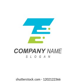 logo letter t, delivery express icon + logo t with full speed effect