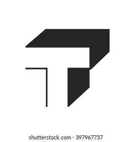 Logo for letter T. Design concept