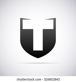 Logo for letter T. Design template