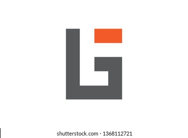 Logo Letter T And G Square Flat