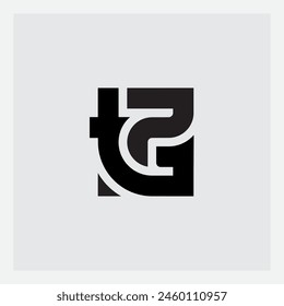 Logo mit Buchstaben T und Nummer 7. T7 - Logo.