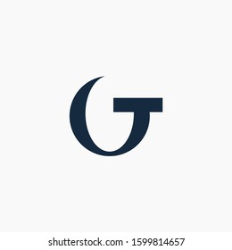 logo letter T O circle with ribbon swoosh wave. The logo can be used for business consulting and financial companies - vector