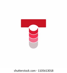 Logo letter T vector icon