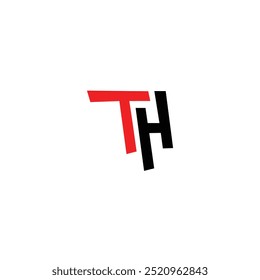 Logo-Buchstabe TH Simple Minimal