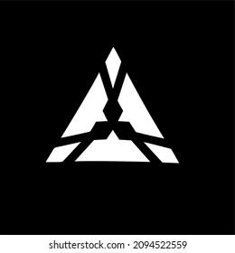 logo letter A triangle elegant symbol 