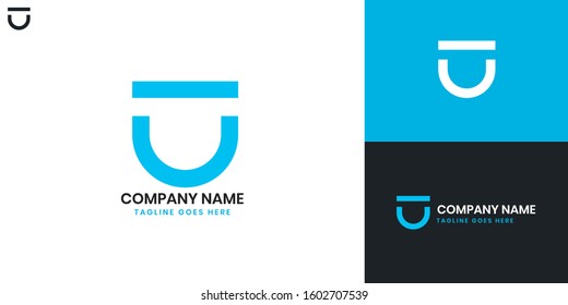 Logo Letter U - All elements on this template are editable with vector software.