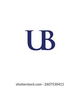 Logo Letter UB Simple Design