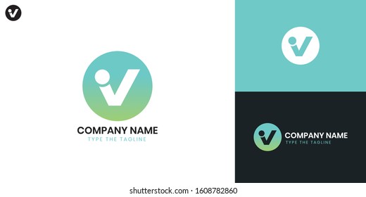 Logo Letter V - All elements on this template are editable with vector software.