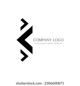 Logo Letter V, letter v logo company logo, letter V VV minimalist art monogram arrow shape logo,Abstract Letter V Logo.