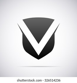 Logo for letter V. Design template