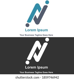 
Logo mit Buchstaben A und V, einfaches Brieflogo.