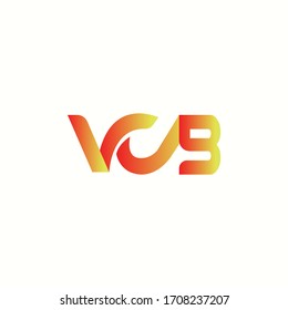letra logo Vcb diseño vectorial moderno
