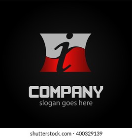 Logo i letter Vector illustration

