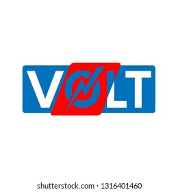 logo letter volt illustration vector
