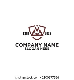 logo letter VW, with a triangle design. abstract logo. modern template