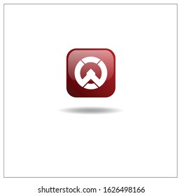 Logo Letter W can be used for application icons. with a red gradient color.