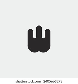 Logo letter W design template element