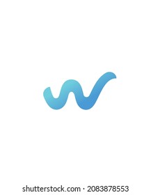 Logo of the letter W, this logo is suitable for the initials of your name or your business