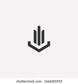Letra con logotipo W con un diseño único