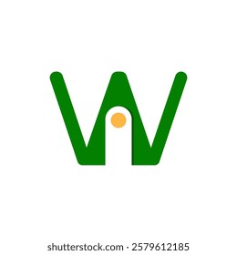 Logo Letter W wholesale savings vector e-commerce
