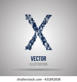Logo for letter X abstract design vector illustration