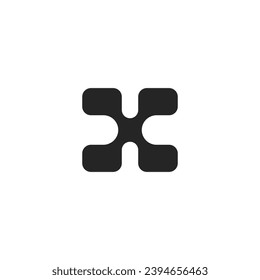 Logo letter X design template element
