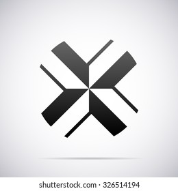 Logo for letter X. Design template