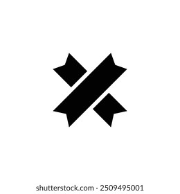 Design exclusivo do rótulo X da letra do logotipo com fundo em branco