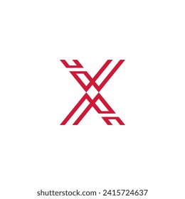 Logo letter X luxury design