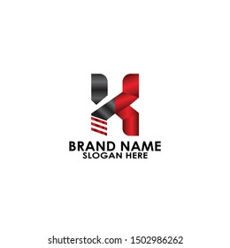logo letter x modern metal for business design vector