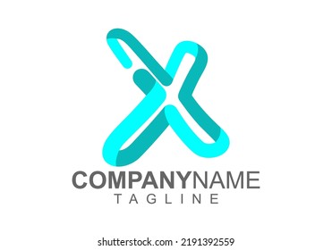 Logo Letter X Vector Design Graphic Art