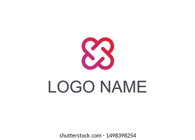 Logo letter X vector logotype