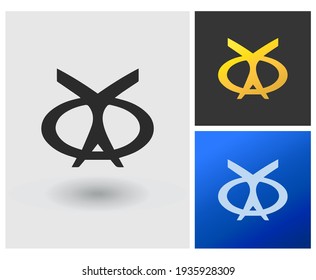 Logo letter XO or YO initial clean modern company trendy symbol identity template