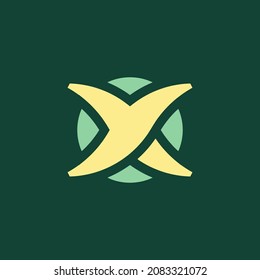logo letter XY or YX. the combination of 2 letters X and Y becomes a unique and original symbol