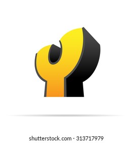 Logo for letter Y
