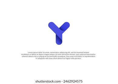 logo letter y cute 3d business