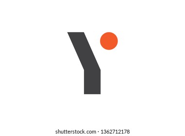 logo letter y flat