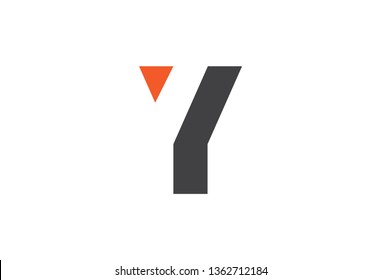 logo letter y flat