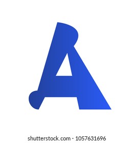 Logo letter A for your company, startup, application, mascot, or another design. 