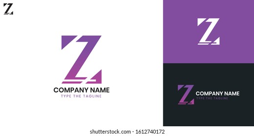 Logo Letter Z - All elements on this template are editable with vector software.