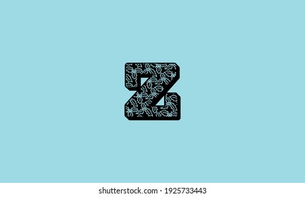 Logo für den Buchstaben Z. Design-Vorlage