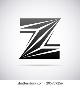 Logo for letter Z. Design template