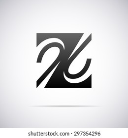 Logo for letter Z. Design template