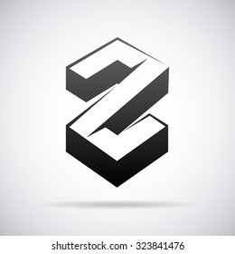 Logo for letter Z. Design template