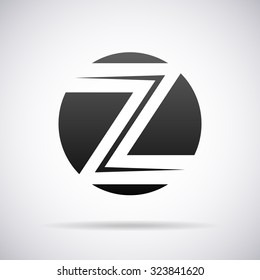 Logo for letter Z. Design template