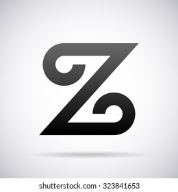 Logo for letter Z. Design template