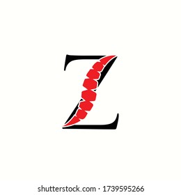 logo letter z with icon spine vector design