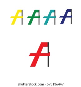 logo lettering f a